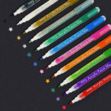 Well designed 28 colors permanent waterproof marker 2 mm fine tip acrylic pens