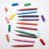 New model 12 colors permanent waterproof fineliners needle nib pen acrylic paint marker set