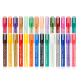 High quality 28 colors 3mm nib permanent waterproof fabric acrylic paint marker