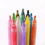 High quality 28 colors 3mm nib permanent waterproof fabric acrylic paint marker